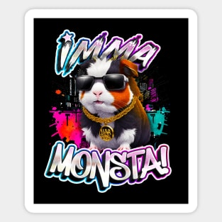 Imma Monsta! HAMSTER | Blacktee | by Asarteon Magnet